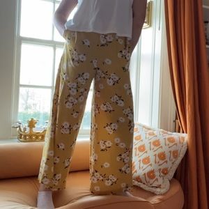 Floral flowy pants